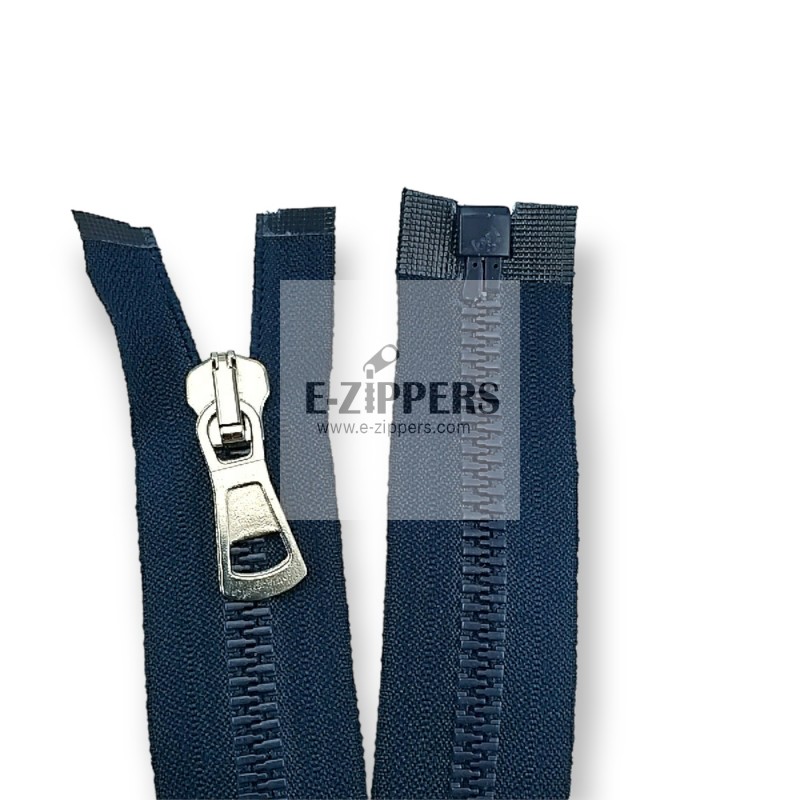 Molded Zipper 45 cm, 17,71 #9 Metal Teeth Imatation Open End - Separe ZPK0045T9MG