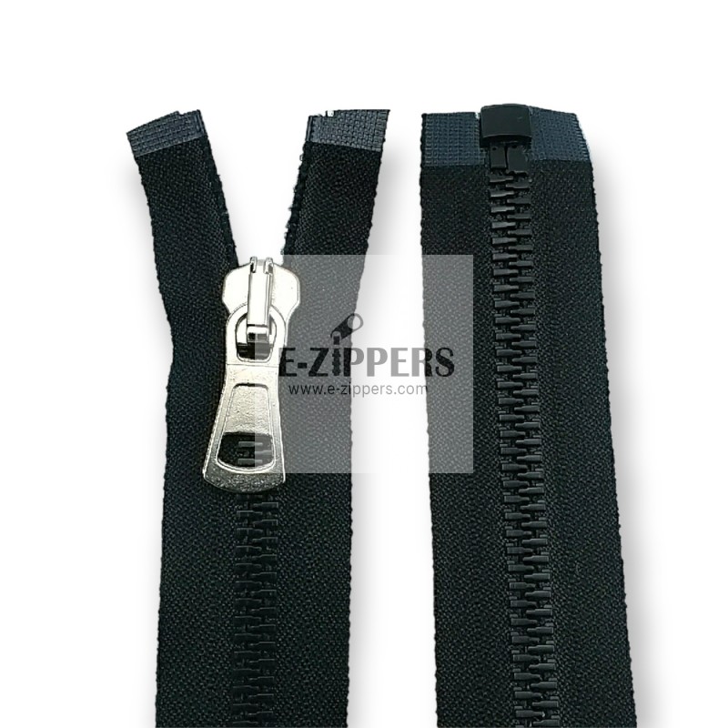 Molded Zipper 45 cm, 17,71 #9 Metal Teeth Imatation Open End - Separe ZPK0045T9MG