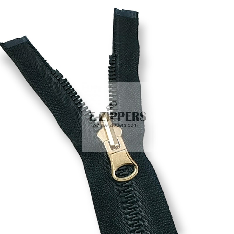 Molded Zipper 45 cm, 17,71 #9 Metal Teeth Imatation Open End - Separe ZPK0045T9MG