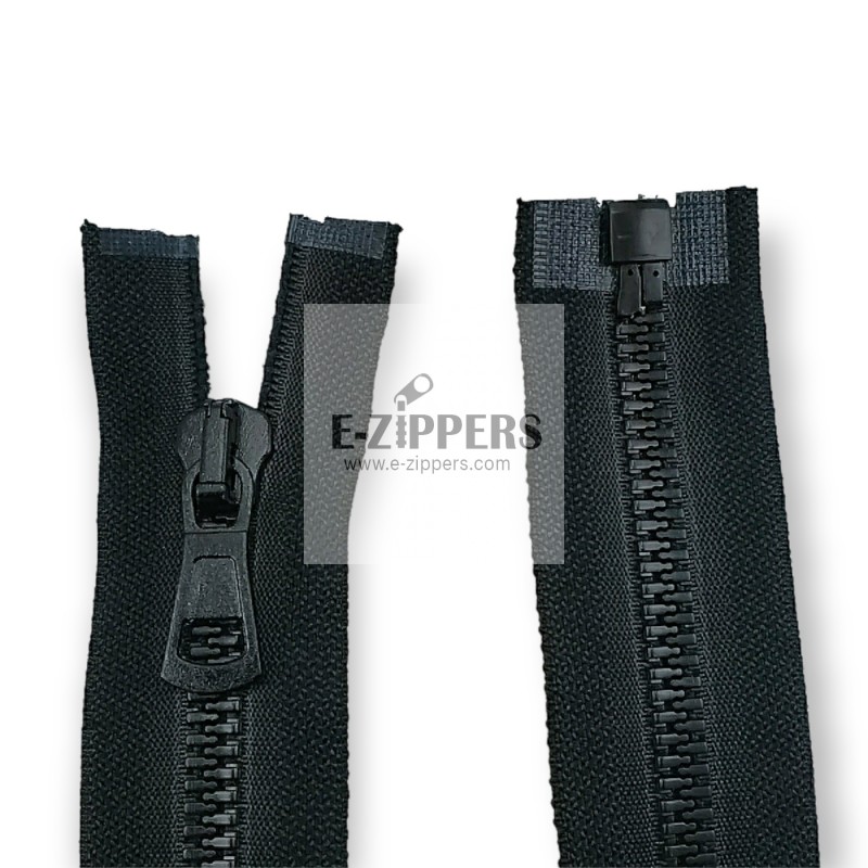 Molded Zipper 45 cm, 17,71 #9 Metal Teeth Imatation Open End - Separe ZPK0045T9MG