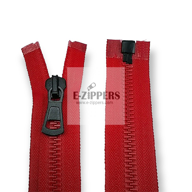 Molded Zipper 85 cm, 33,47 #9 Metal Teeth Imatation Open End - Separe ZPK0085T9MG