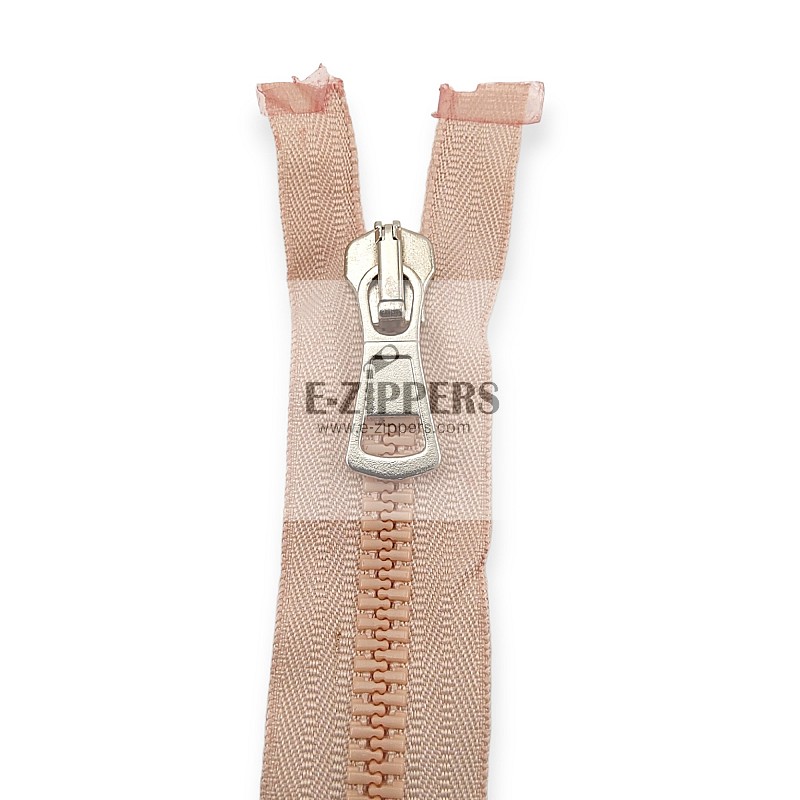 Molded Zipper 85 cm, 33,47 #9 Metal Teeth Imatation Open End - Separe ZPK0085T9MG