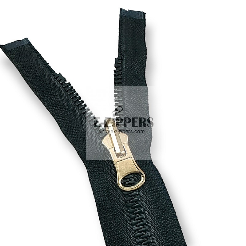 Molded Zipper 85 cm, 33,47 #9 Metal Teeth Imatation Open End - Separe ZPK0085T9MG