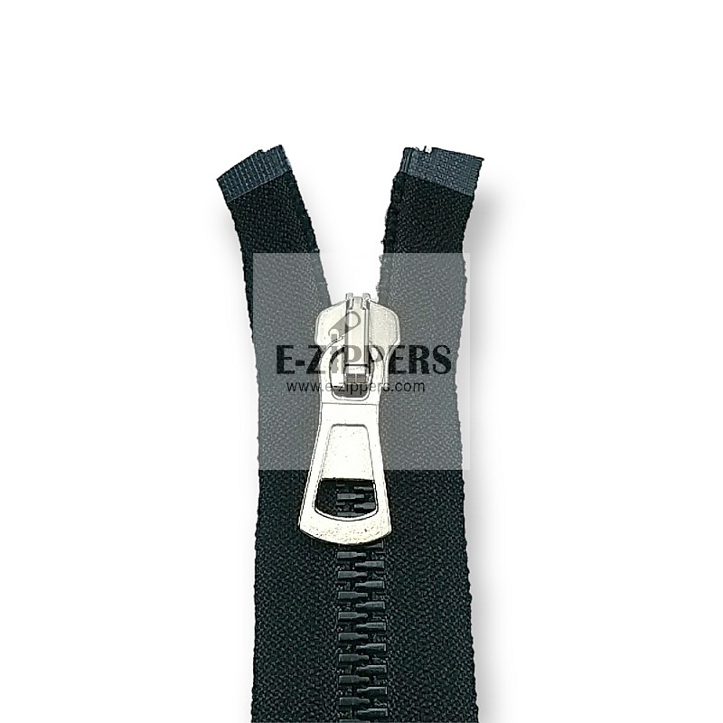 Molded Zipper 85 cm, 33,47 #9 Metal Teeth Imatation Open End - Separe ZPK0085T9MG