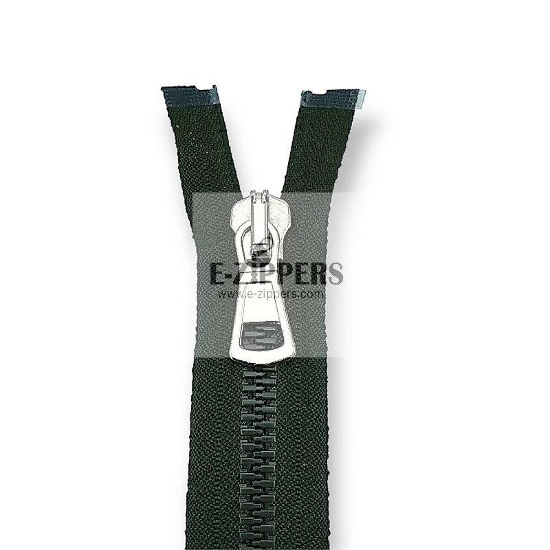 Molded Zipper 85 cm, 33,47 #9 Metal Teeth Imatation Open End - Separe ZPK0085T9MG