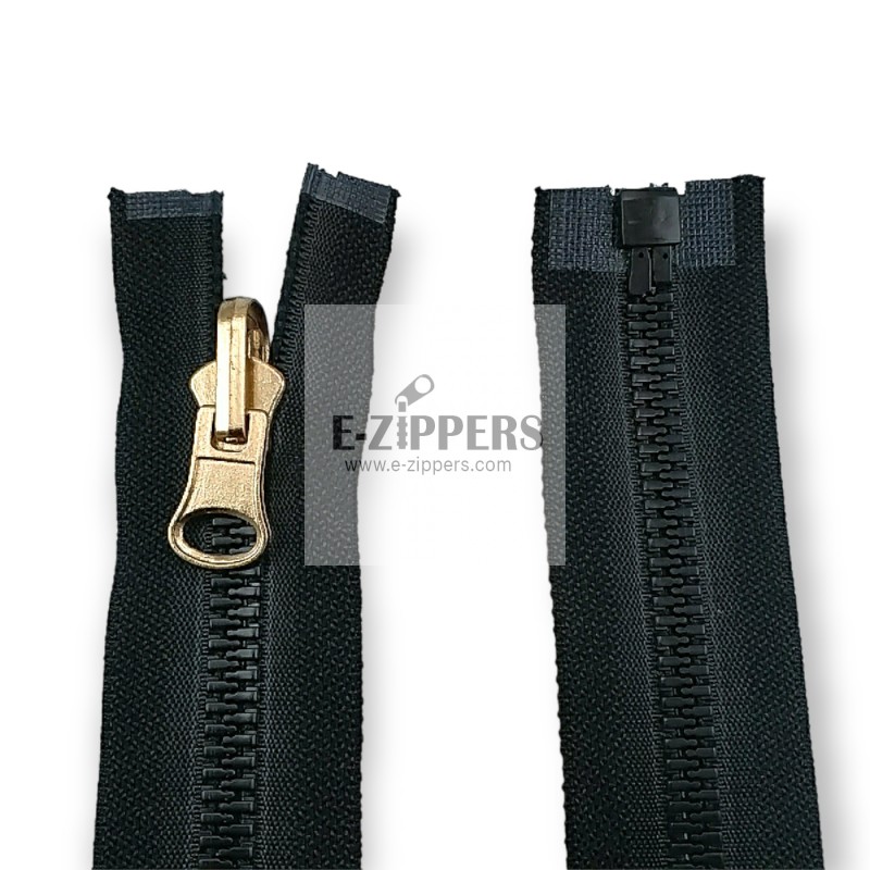 Molded Zipper 95 cm, 37,40 #9 Metal Teeth Imatation Open End - Separe ZPK0095T9MG